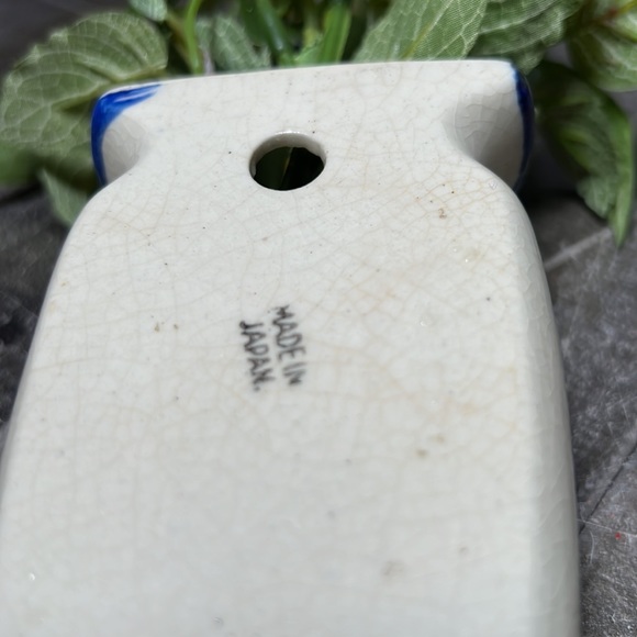 Vintage 30's Hand Painted Wall Sconce with Artificial Greenery Made Japan - Picture 8 of 8